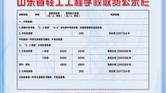 2019-2020学年收费公示