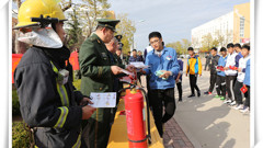 关注消防  安全你我——山东省轻工工程学校开展消防安全进校园活动