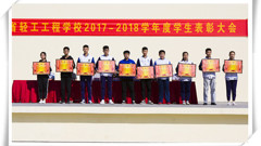 山东省轻工工程学校隆重举行2017-2018学年学生综合荣誉表彰大会