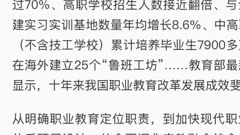 【家庭教育“Z”有招——十年来中高职学校每年培养千万高素质技术技能人才——专家谈新时代中国职业教育跨越式发展】